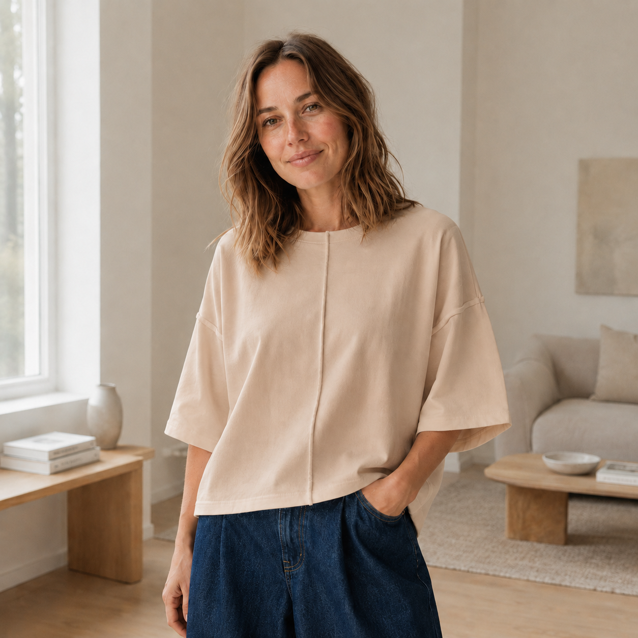 Boxy-Shirt Maren – Lässig oversized & weich