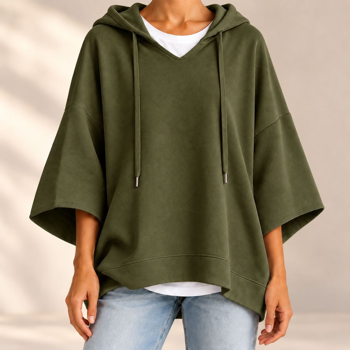 Oversize-Hoodie Linnea – Samtweich mit Kordelzug-Kapuze