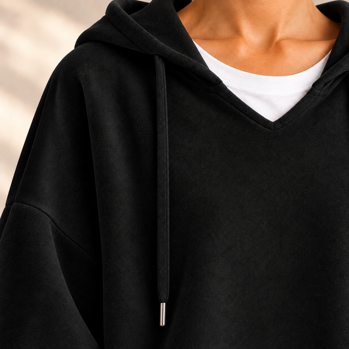 Oversize-Hoodie Linnea – Samtweich mit Kordelzug-Kapuze