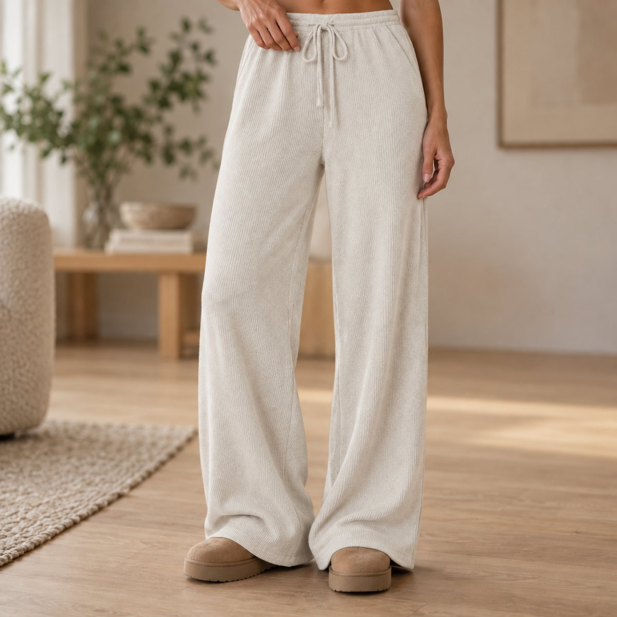 Weite Strickhose Anke – Bequem & Warm