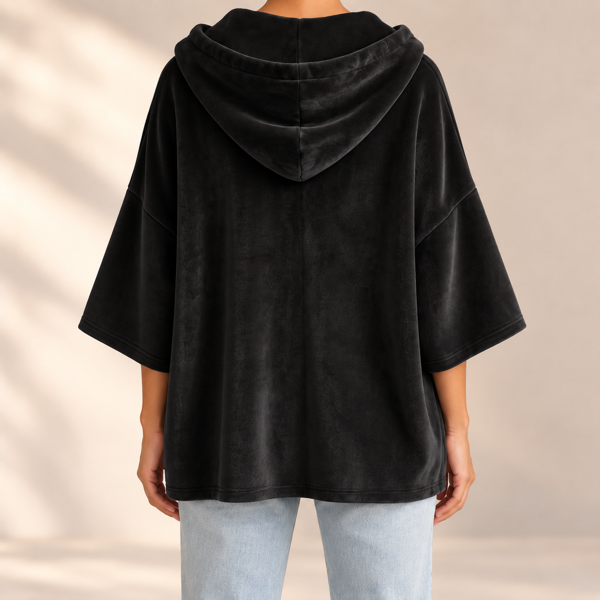 Oversize-Hoodie Linnea – Samtweich mit Kordelzug-Kapuze