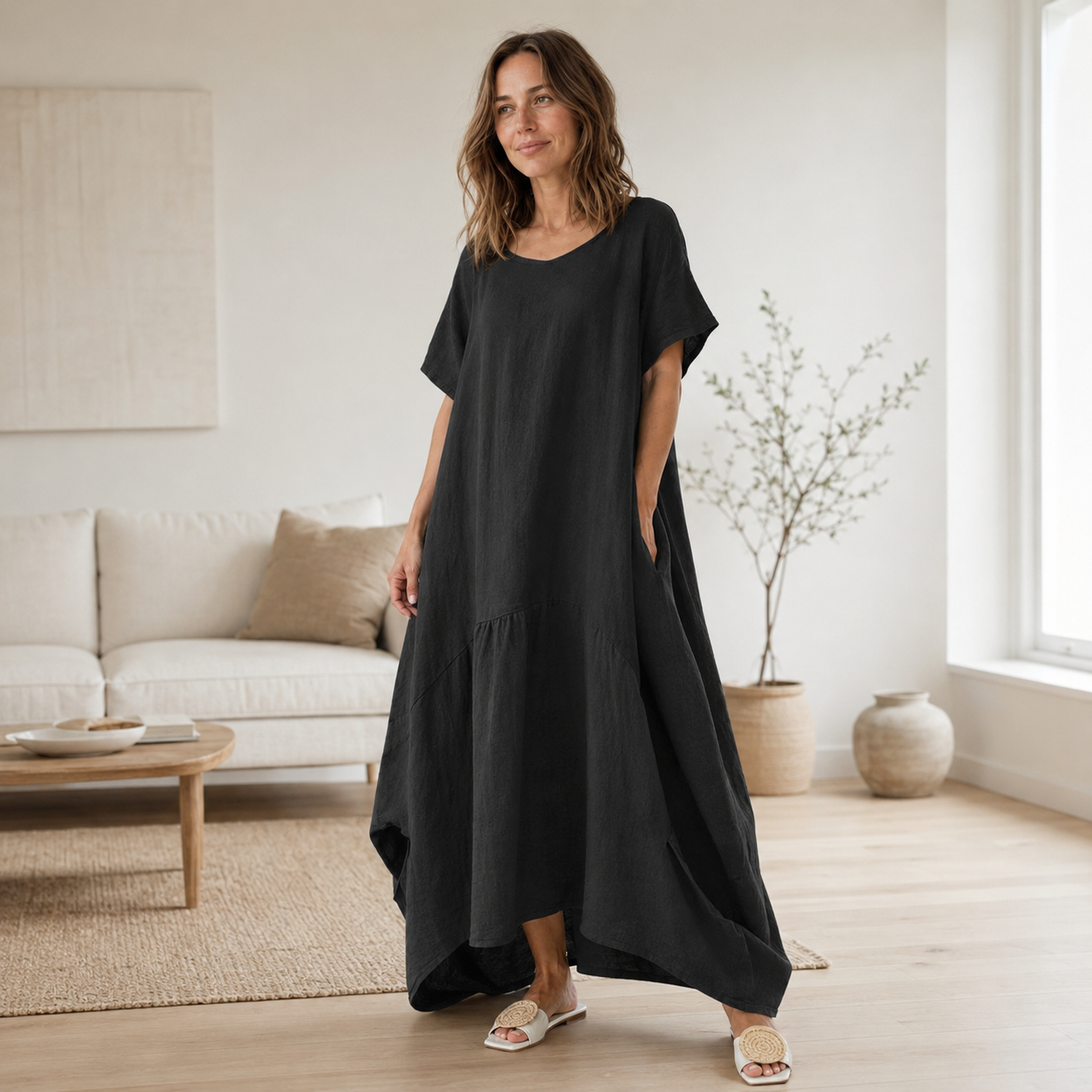Oversize-Maxikleid Liv – Lässig & lang geschnitten