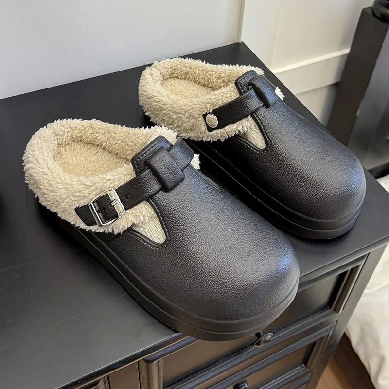 Plüsch-Clog Smilla – Kuschelig warm & leicht