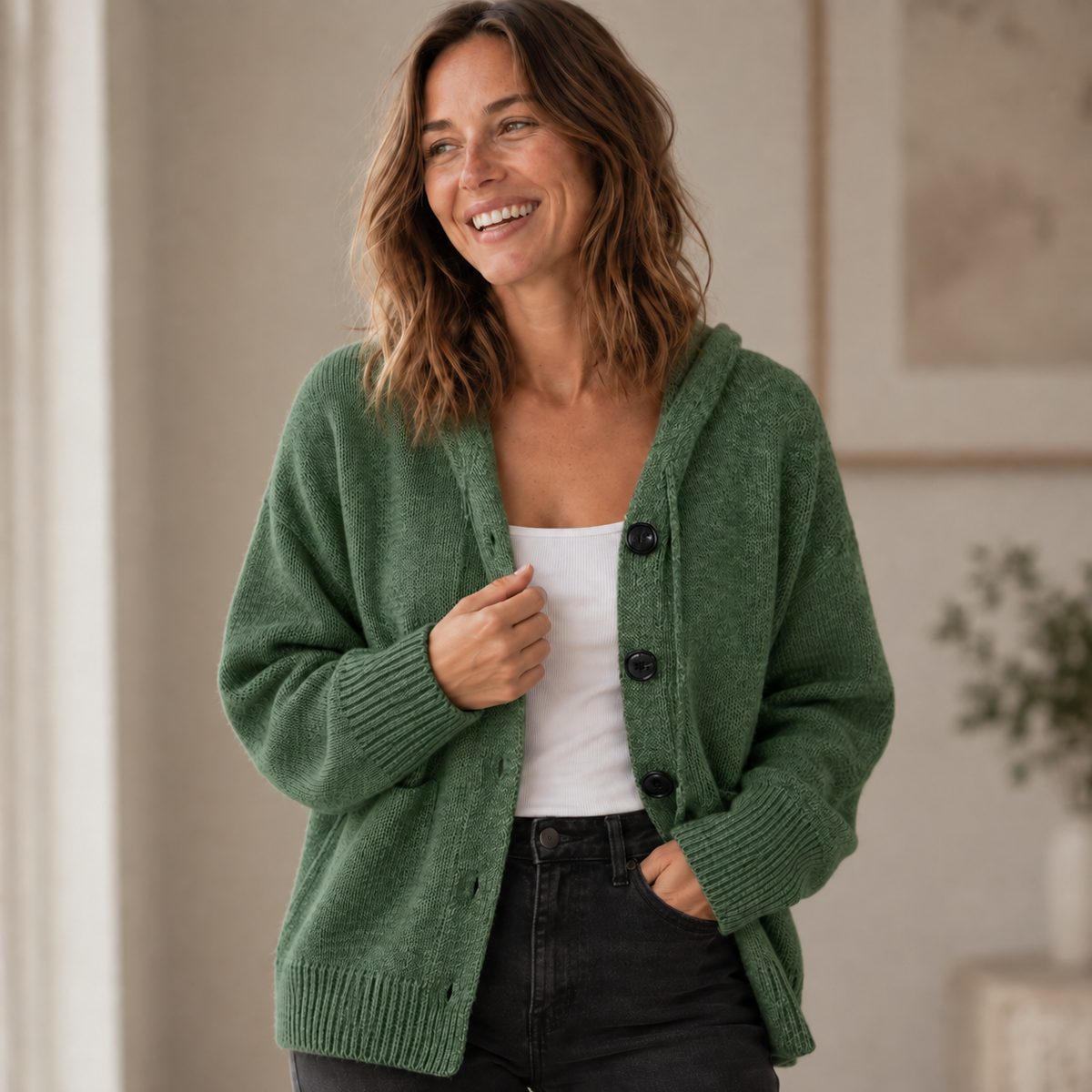 Strickjacke Silja – Dick & Kuschelig