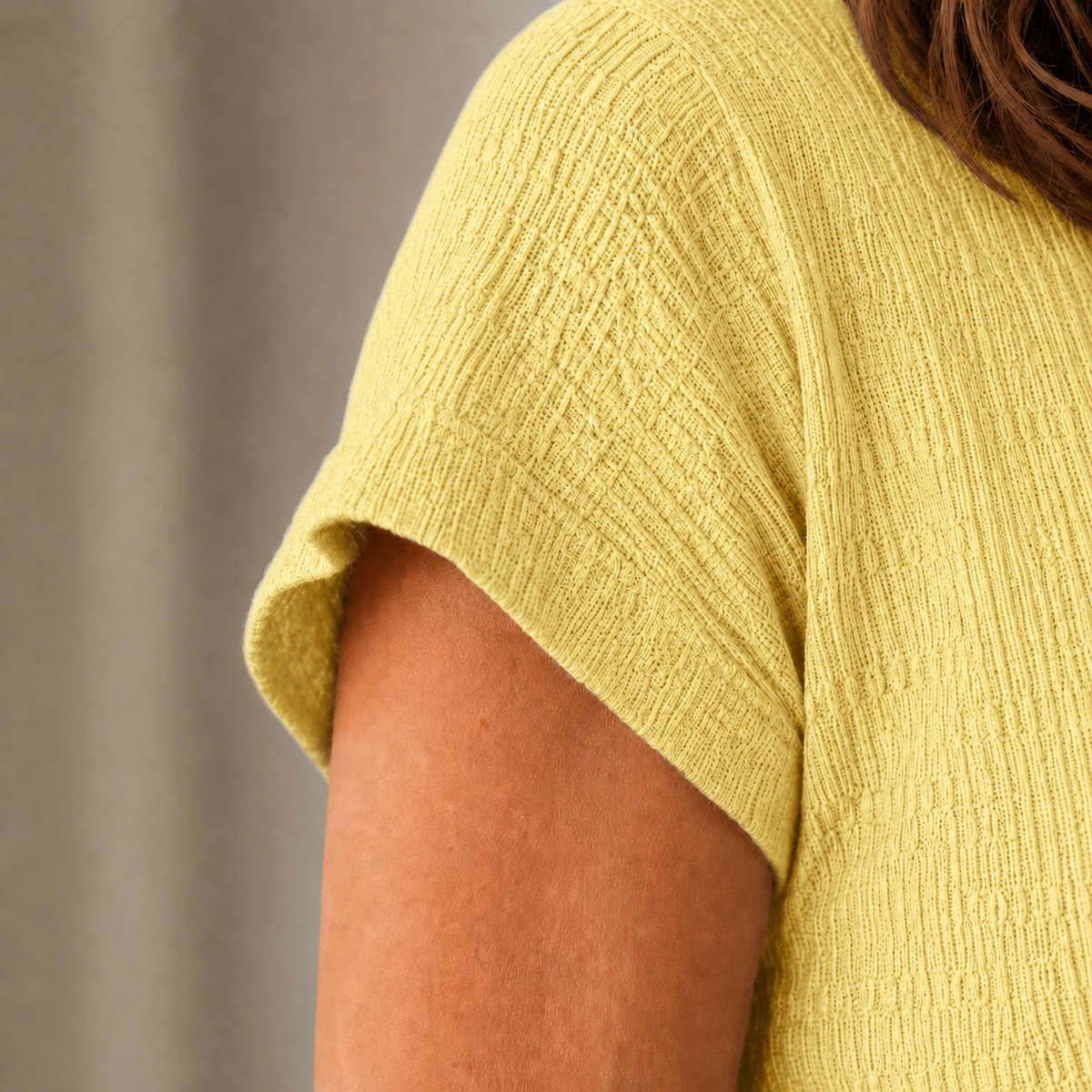 Midikleid Tilda – Geknotet mit Beinschlitz
