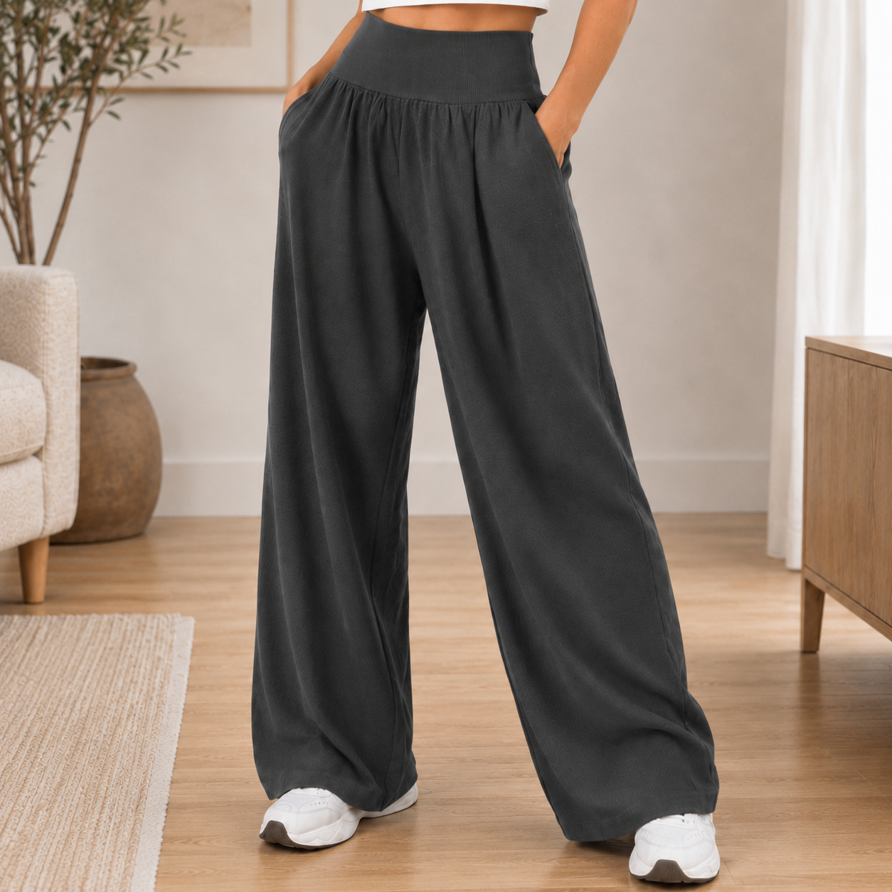Weite Hose Saga – High-Waist mit fließendem Bein
