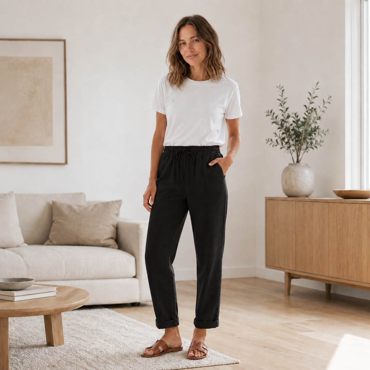 Sommerhose Hanna – Gerades Bein mit Tunnelzug