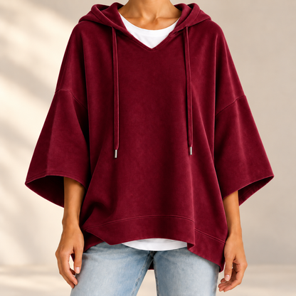 Oversize-Hoodie Linnea – Samtweich mit Kordelzug-Kapuze