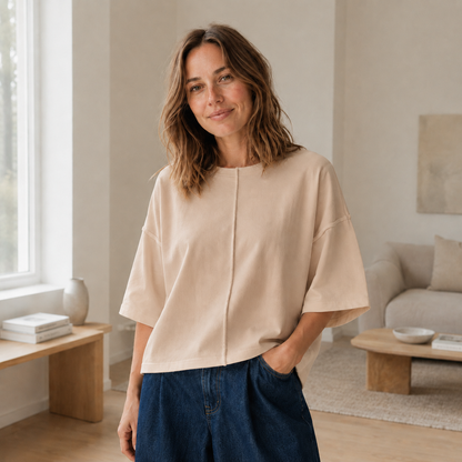 Boxy-Shirt Maren – Lässig oversized & weich
