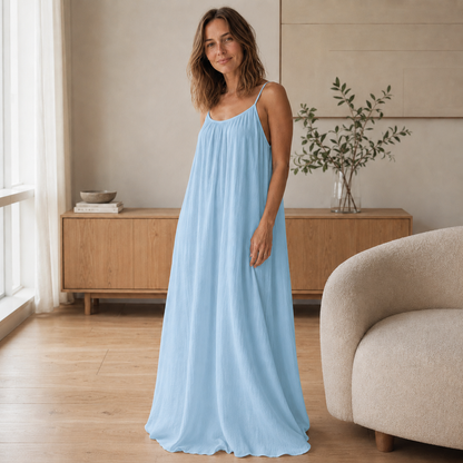Träger-Maxikleid Saskia – Luftig & lang geschnitten