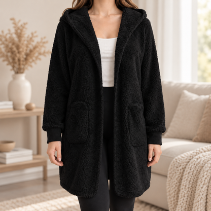 Hoodie-Cardigan Imke – Lang mit Kapuze