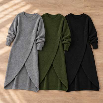 Strick-Midikleid Birgit – Locker & Alltagstauglich