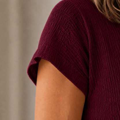 Midikleid Idun – Geknotet mit Beinschlitz