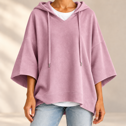 Oversize-Hoodie Linnea – Samtweich mit Kordelzug-Kapuze