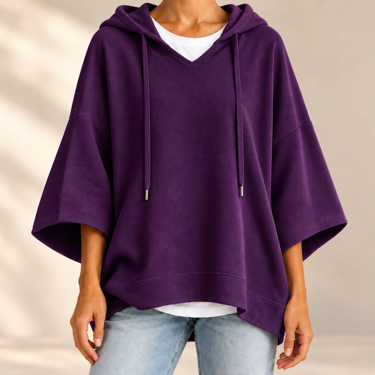 Oversize-Hoodie Linnea – Samtweich mit Kordelzug-Kapuze