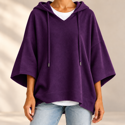 Oversize-Hoodie Linnea – Samtweich mit Kordelzug-Kapuze