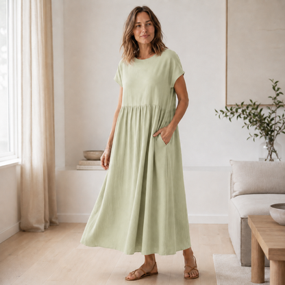 Sommerkleid Annika – Weite A-Linie mit Taschen