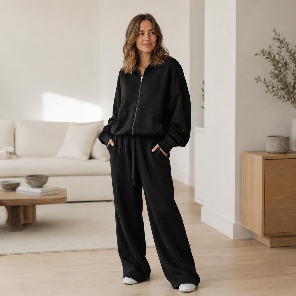 Sweat-Blouson Bente – cropped & kuschelig-oversized