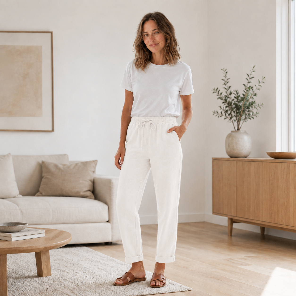 Sommerhose Hanna – Gerades Bein mit Tunnelzug