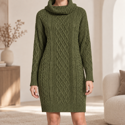 Strickkleid Renate – Knielang in Curvy-Größen