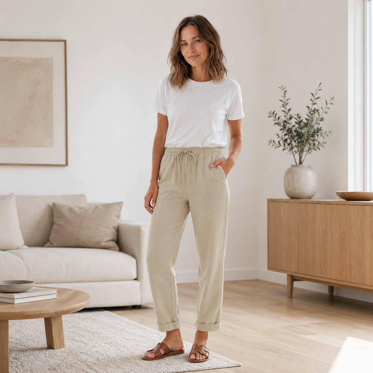 Sommerhose Hanna – Gerades Bein mit Tunnelzug