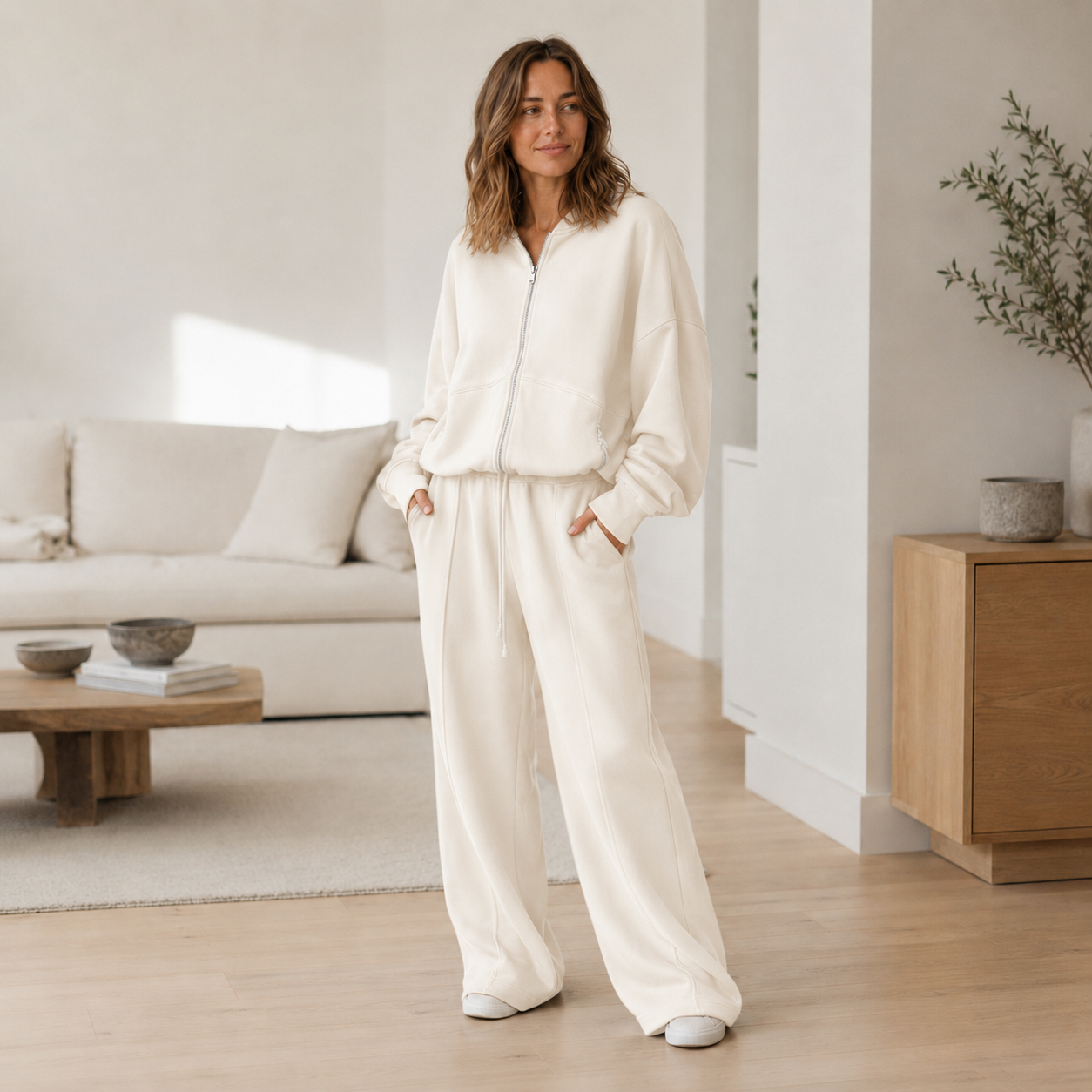 Sweat-Blouson Bente – cropped & kuschelig-oversized