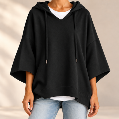 Oversize-Hoodie Linnea – Samtweich mit Kordelzug-Kapuze