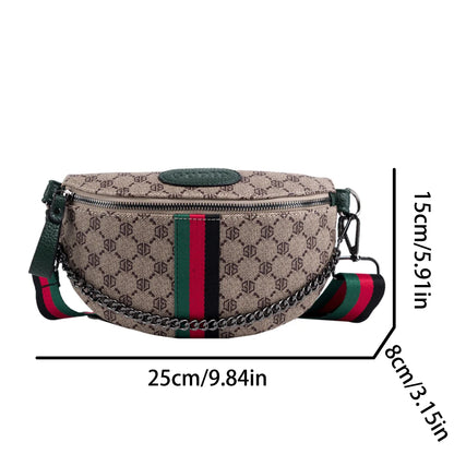 Gürteltasche Romy – Streifen-Muster mit Kette