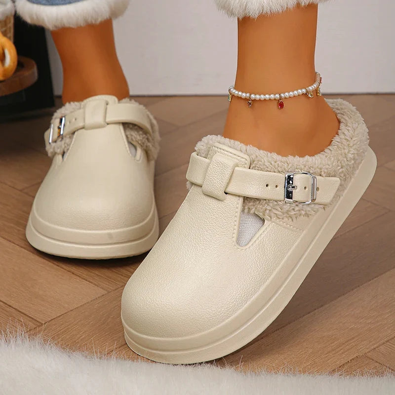Plüsch-Clog Smilla – Kuschelig warm & leicht