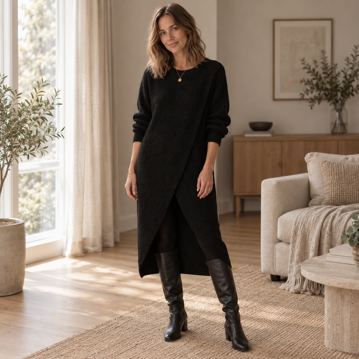 Strick-Midikleid Birgit – Locker & Alltagstauglich