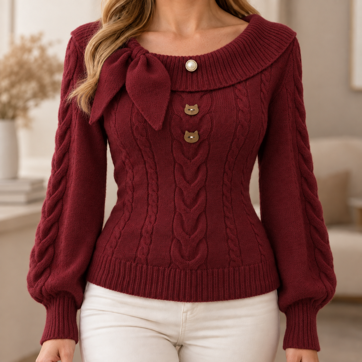 Feinstrick-Pullover Ulrike – Zart mit Rundhals