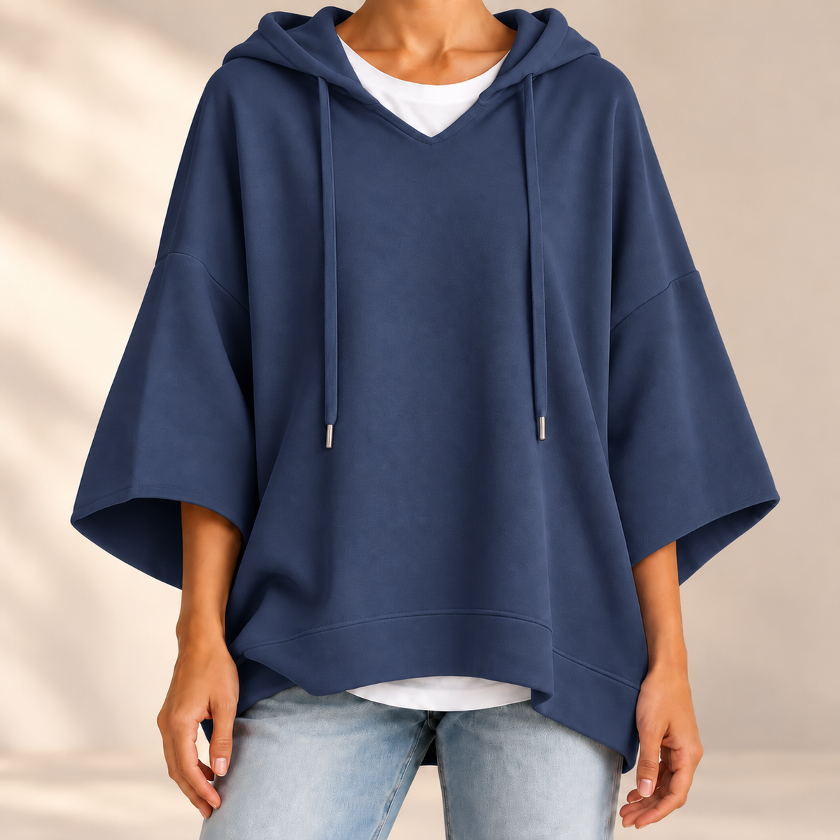 Oversize-Hoodie Linnea – Samtweich mit Kordelzug-Kapuze