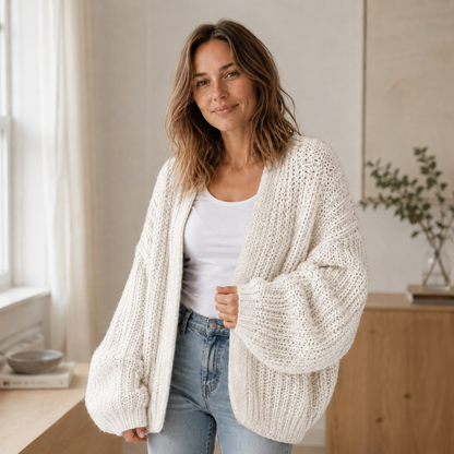 Grobstrick-Cardigan Maja – Oversized & Offen