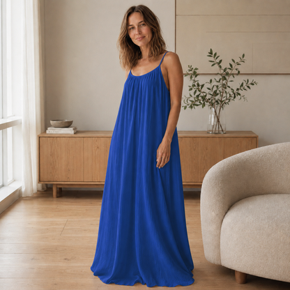 Träger-Maxikleid Saskia – Luftig & lang geschnitten