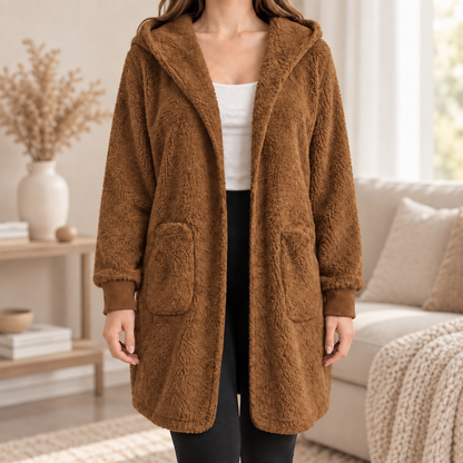 Hoodie-Cardigan Imke – Lang mit Kapuze