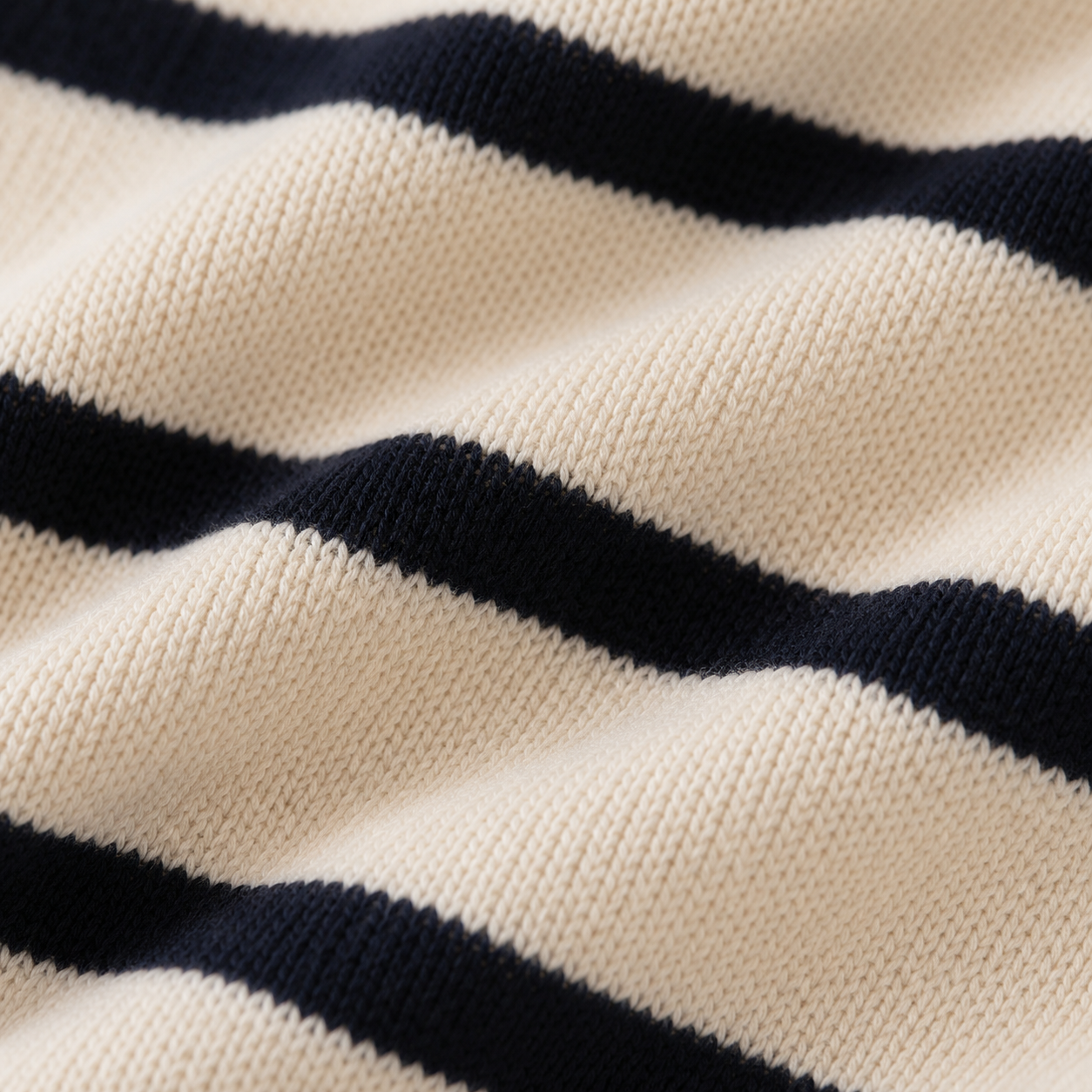 Troyer Anouk – Streifen-Strickpullover mit Halbzip