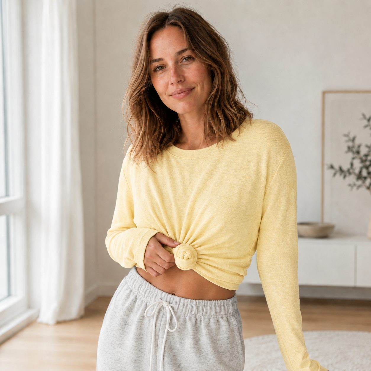 Strick-Loungehose Frida – Relaxter Schnitt in Feinstrick-Optik