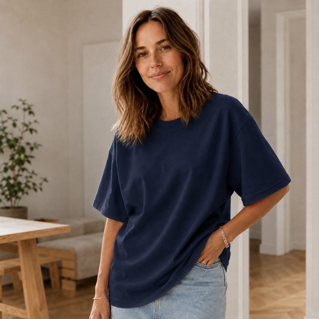 Oversized-Shirt Sina – Reine Baumwolle, lockerer Schnitt